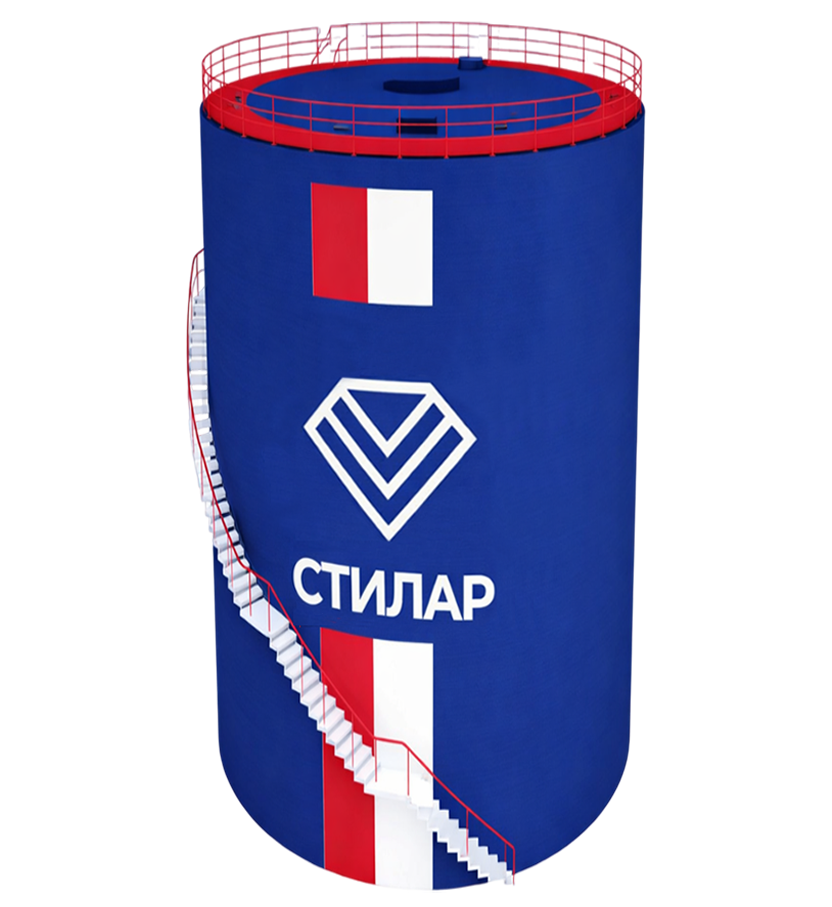 Цельносварной резервуар РВС для битума 5 м³ от завода-производителя